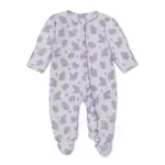 Kissy Kissy Kissy Kissy Lilac Love Zipper Footie