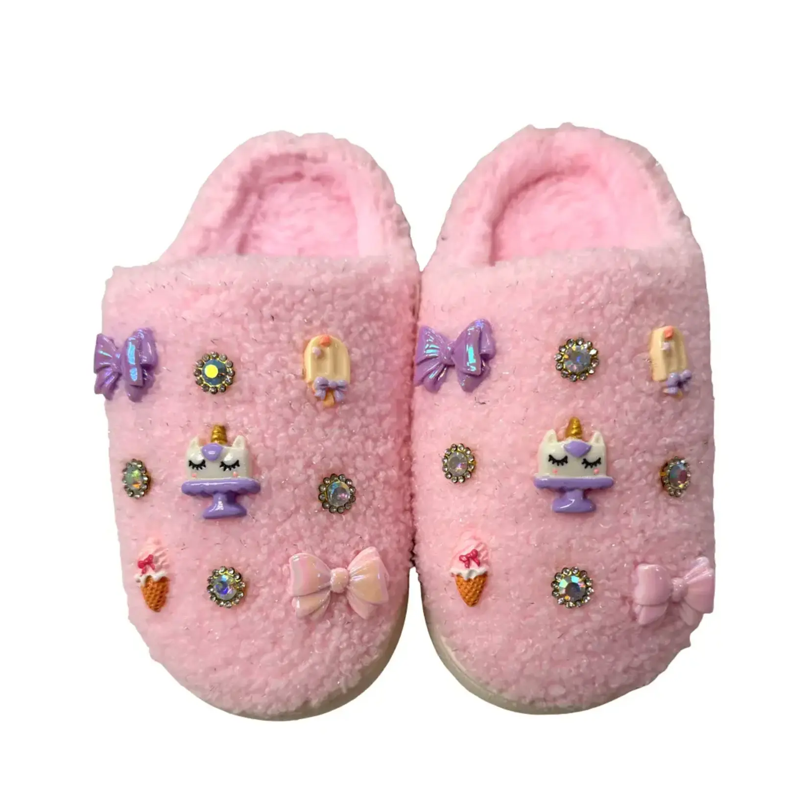 Bari Lynn Bari Lynn Pink/Purple Charm Slippers