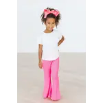 Mila & Rose Mila & Rose Neon Pink Pocket Tee And Scrunchy Bells Pant Set