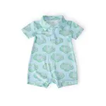 Mila & Rose Mila & Rose He's On The Green Polo Shorty One-Piece