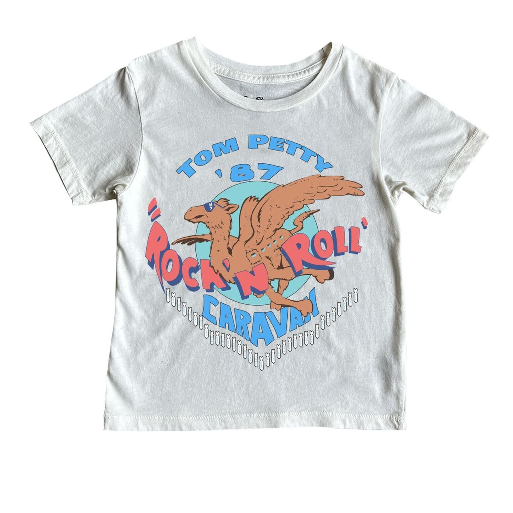 Rowdy Sprout Rowdy Sprout Vintage White Tom Petty Rock N' Roll Caravan S/S Tee