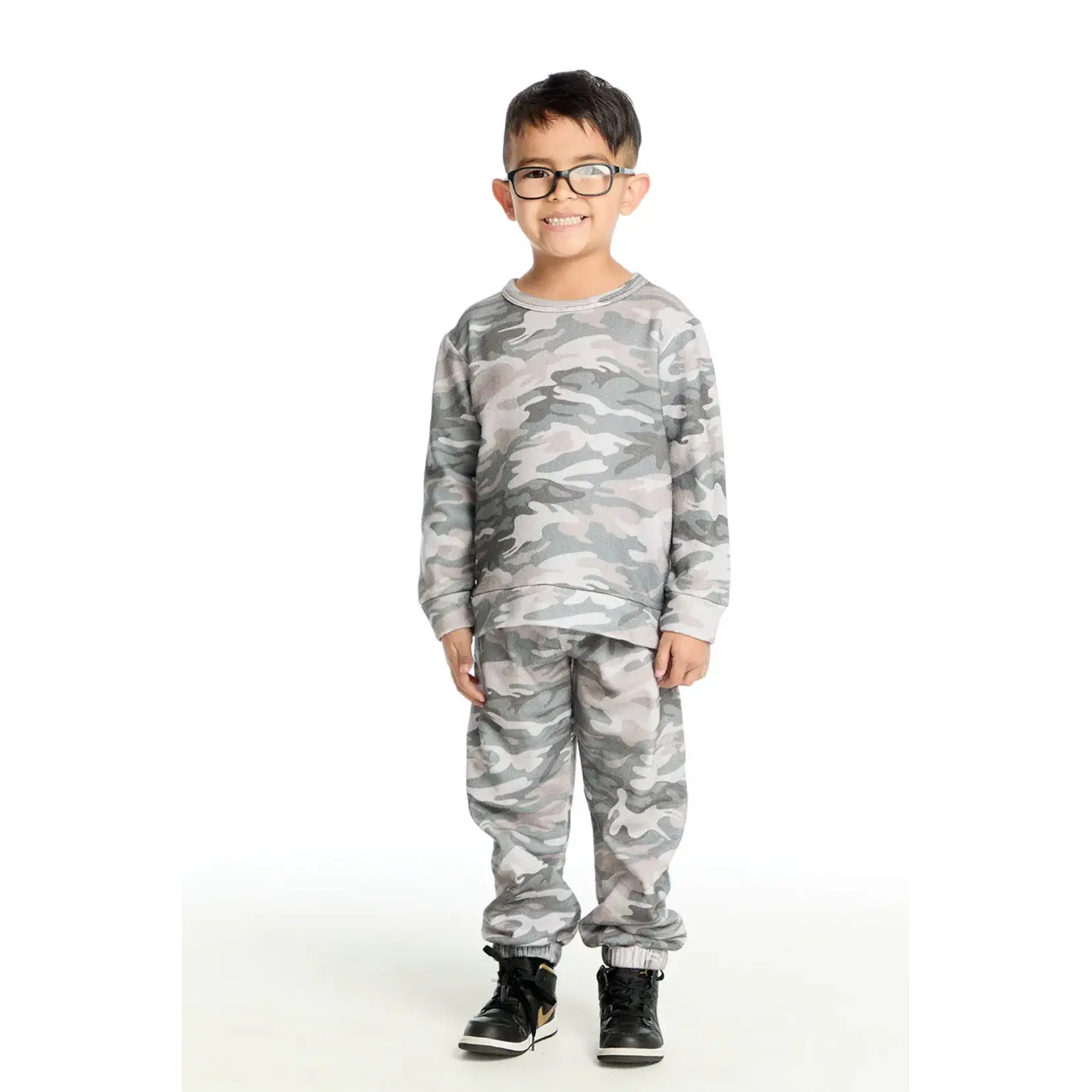 Chaser Chaser Desert Camo Cotton Fleece Comfy L/S Pullover