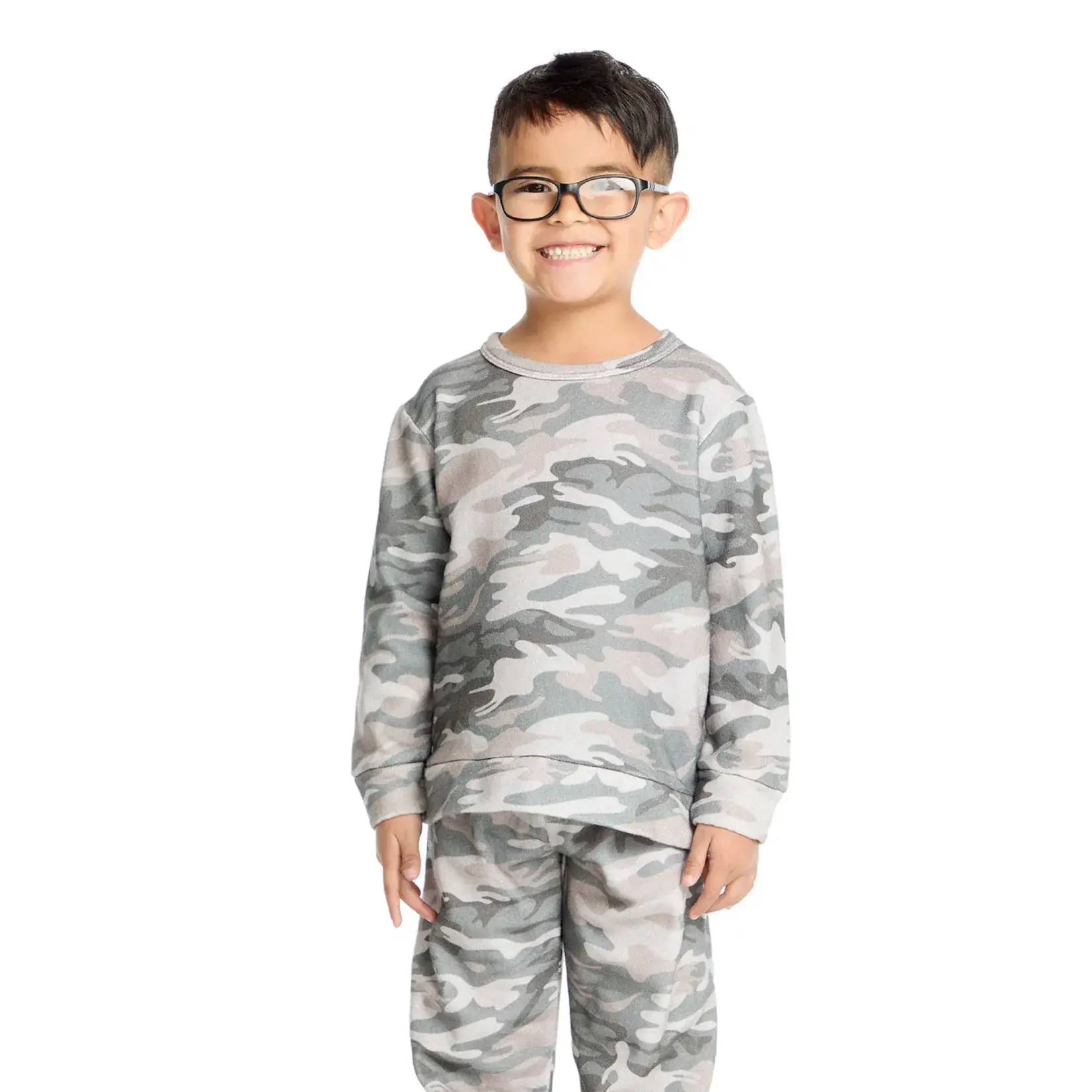 Chaser Chaser Desert Camo Cotton Fleece Comfy L/S Pullover