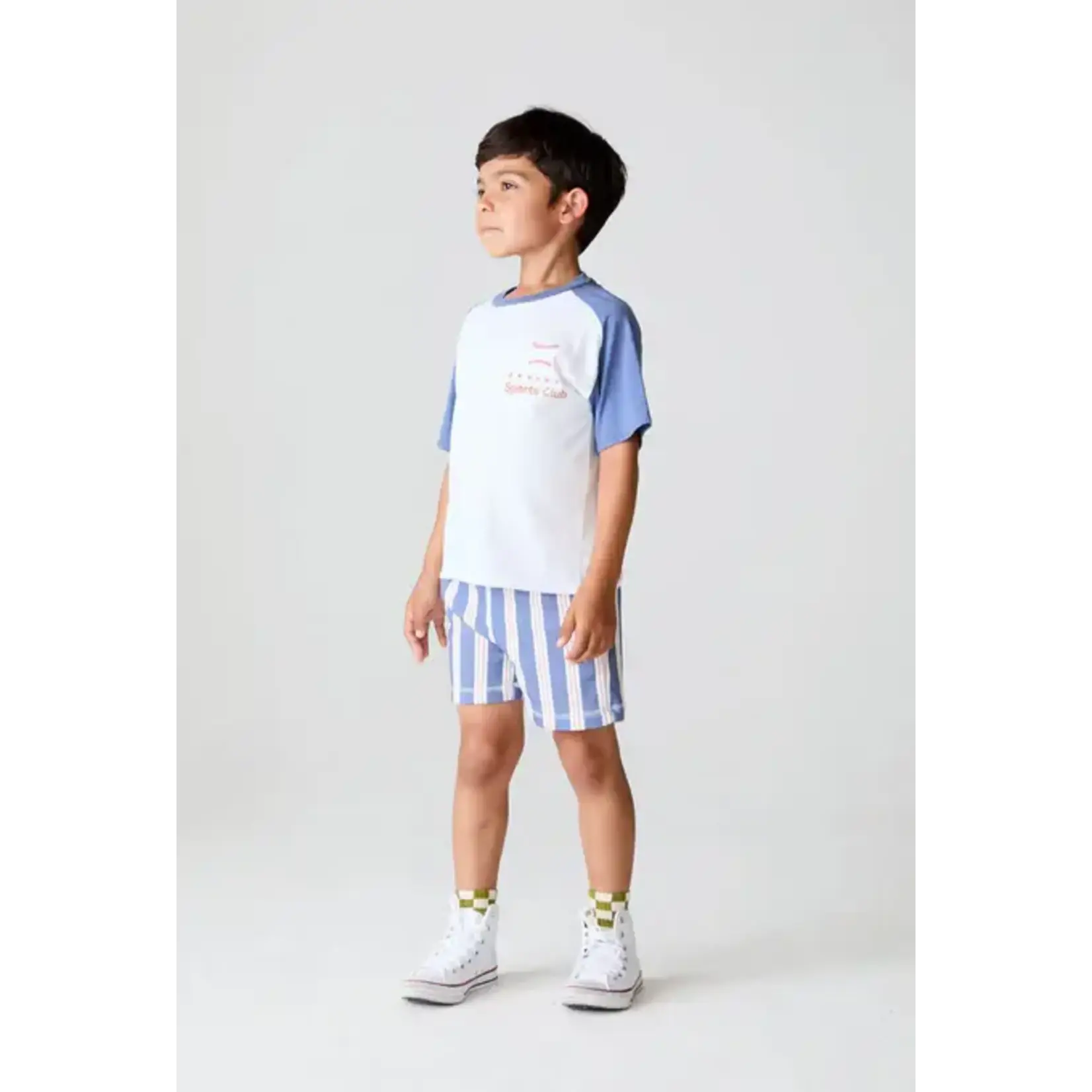 Chaser Chaser Shamu Stripe Zuma Cotton Terry Cozy Beach Short