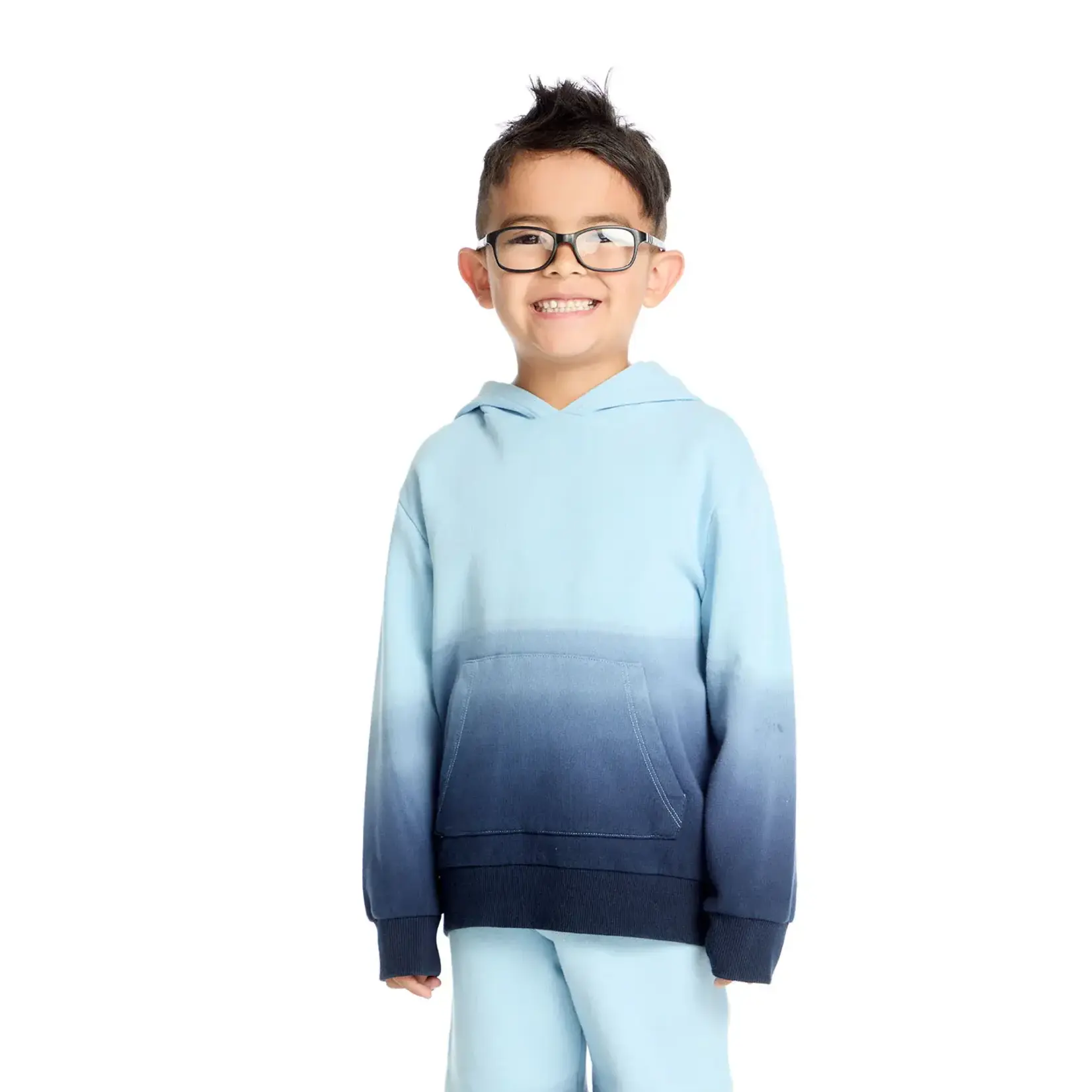 Chaser Chaser Ombre Malibu Blue L/S Hoodie