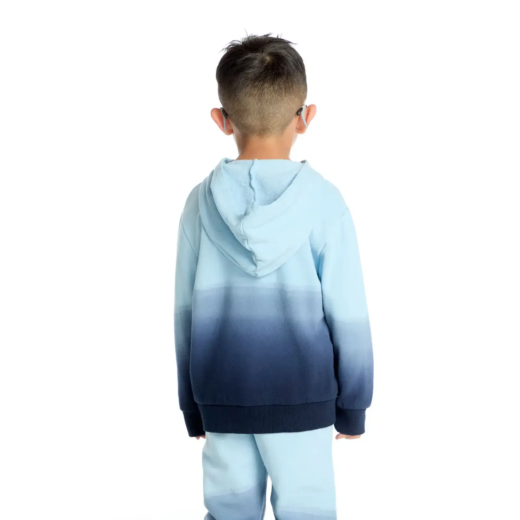 Chaser Chaser Ombre Malibu Blue L/S Hoodie