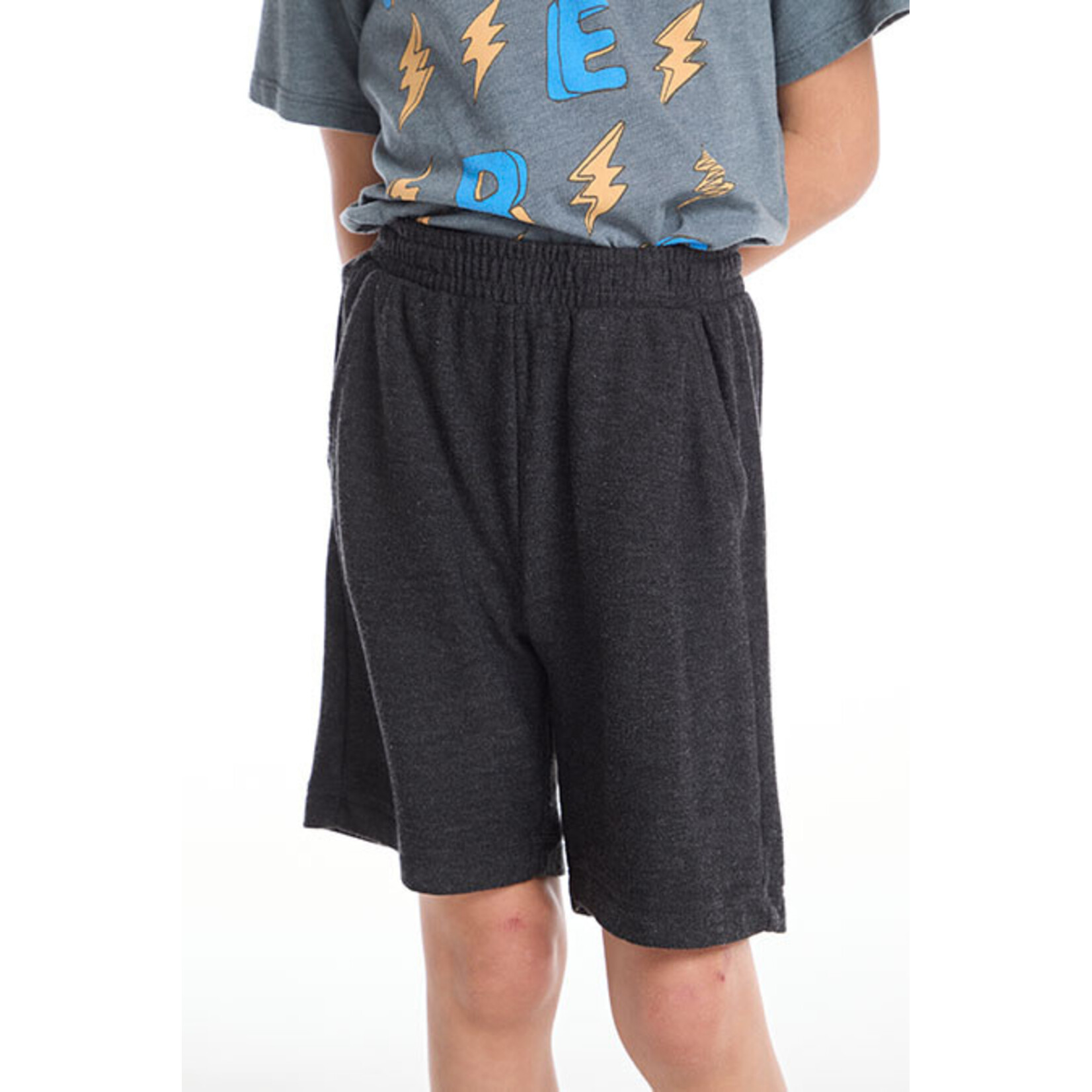 Chaser Chaser Black Cozy Knit Cozy Beach Short