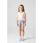 Chaser Chaser Starry White Flower Heart Cotton Jersey Baby Tank