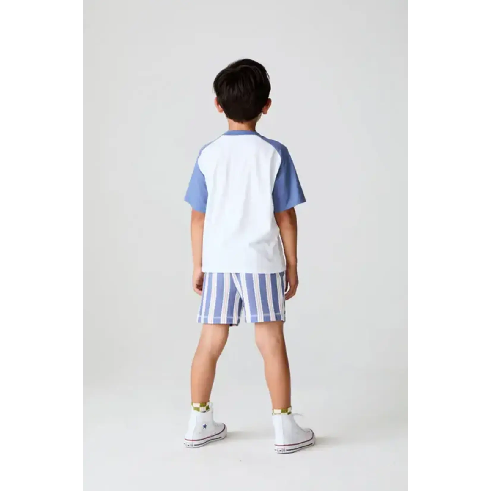 Chaser Chaser White Sports Club Vintage Jersey Raglan Boys T-Shirt