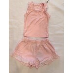 Flowers By Zoe Flowers By Zoe Light Pink Eyelet Top And Short Set