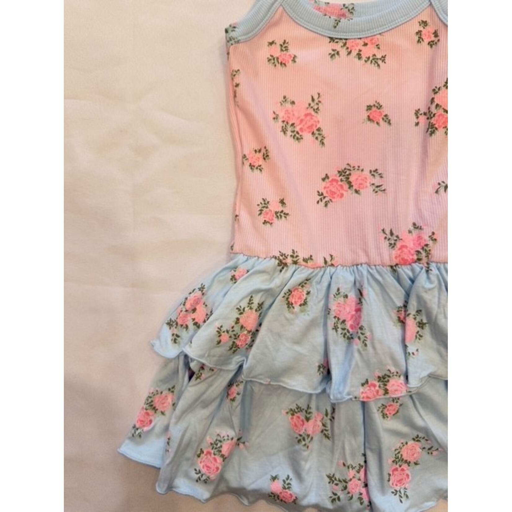 Flowers By Zoe Flowers By Zoe Pink Cab Rose Blue Dress