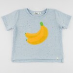 Oh Baby! Oh Baby Sky Blue Banana Terry Applique Confetti Raw Edge Tee