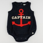 Oh Baby! Oh baby Navy Captain With Anchor Applique Bubble