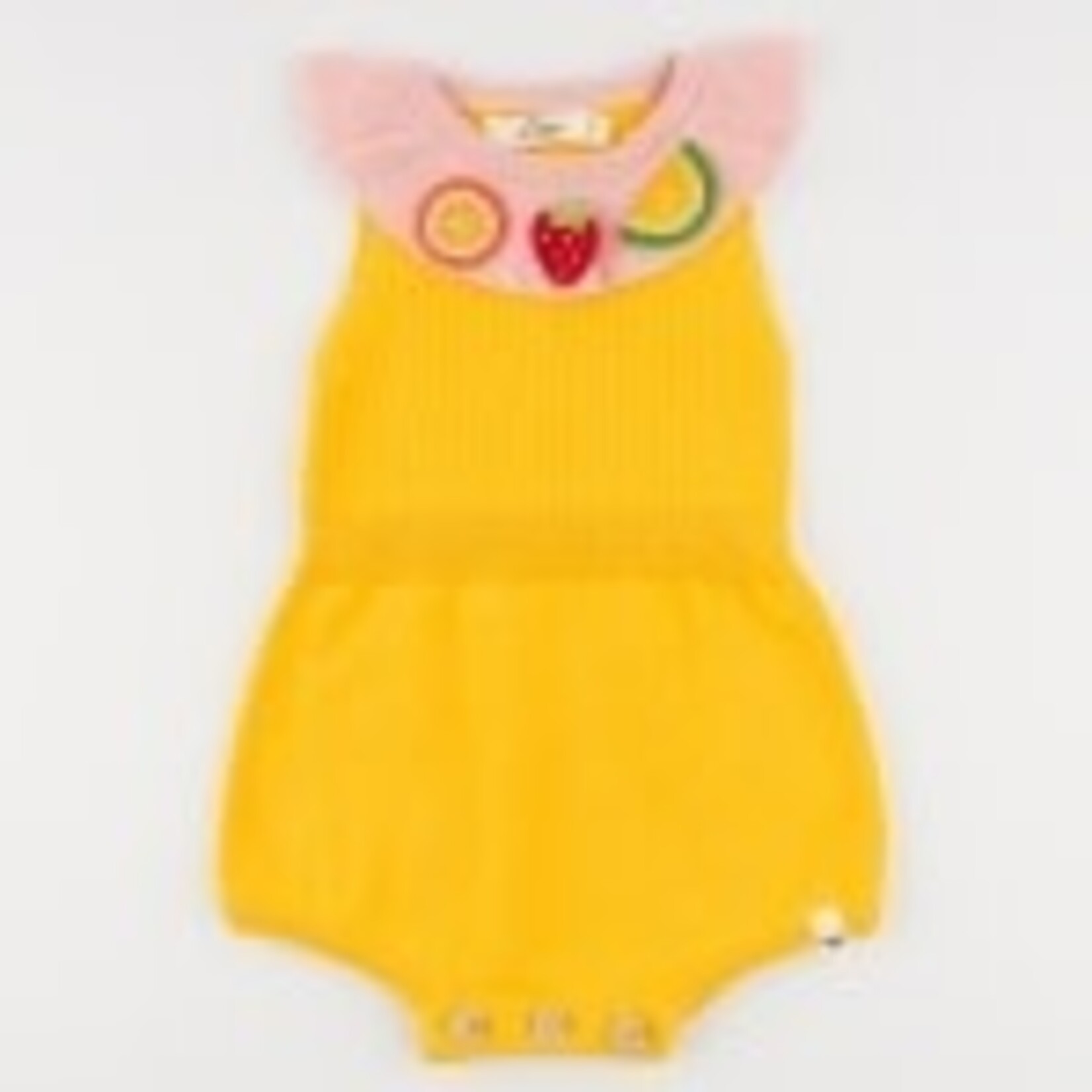 Oh Baby! Oh Baby Lemon Mixed Fruit Crochet Victoria Knitted Romper