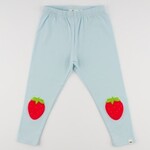 Oh Baby! Oh Baby Sky Blue Strawberry Chenille Patch Legging