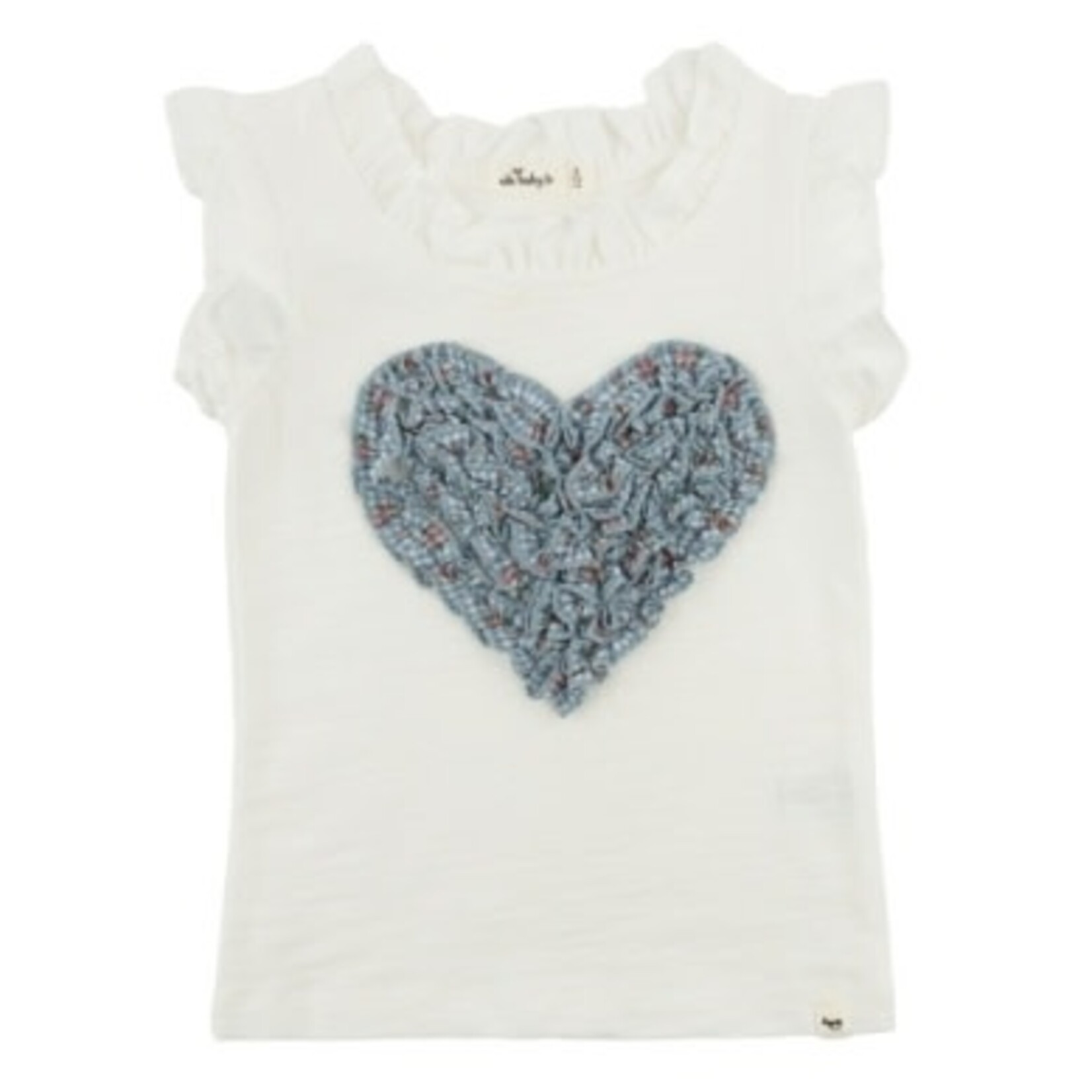 Oh Baby! Oh Baby Oyster Dahlia Ruffle Heart Rebekah Tank
