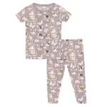 KicKee Pants Kickee Pants Sweet Pea Fairy Party Print Short Sleeve Pajama Set