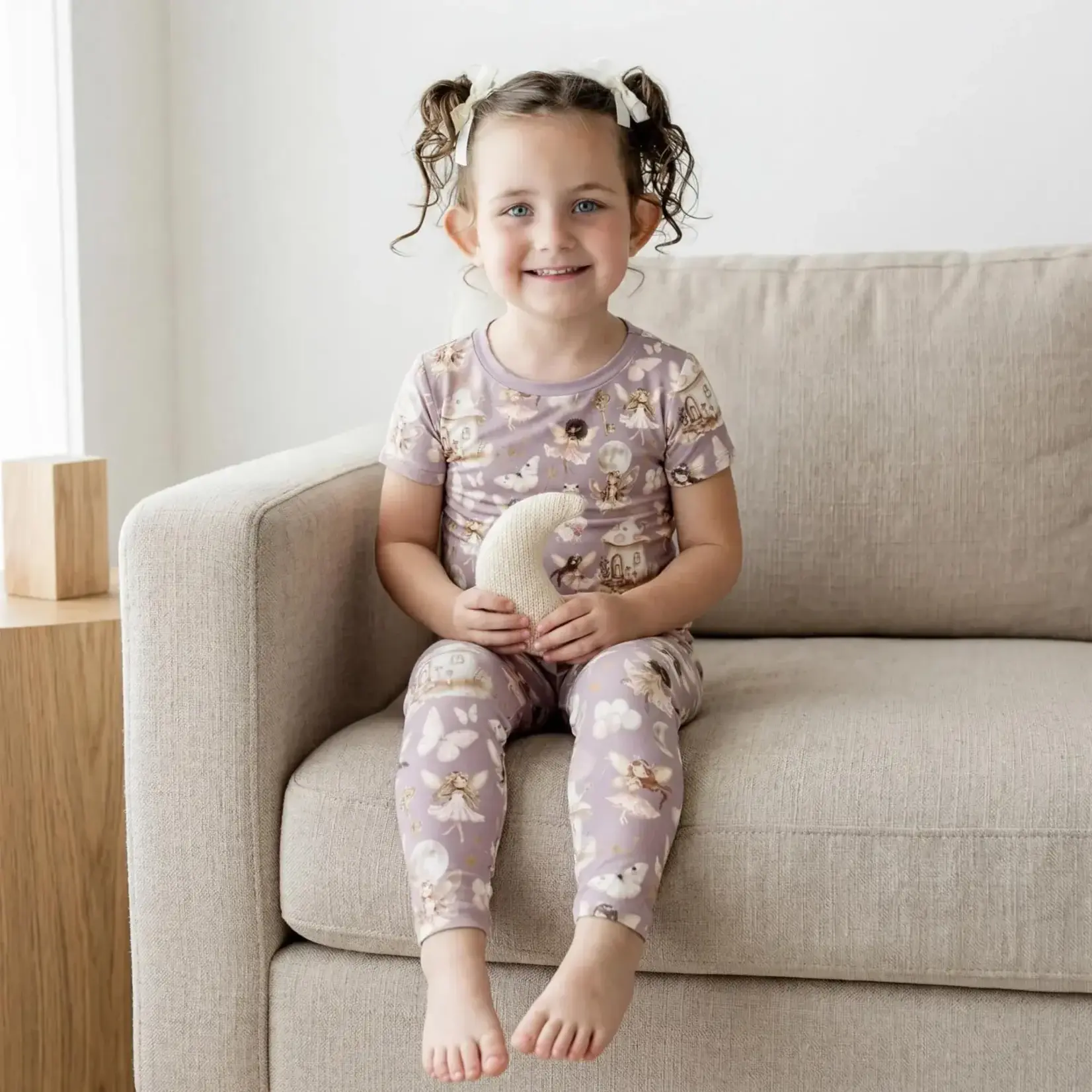 KicKee Pants Kickee Pants Sweet Pea Fairy Party Print Short Sleeve Pajama Set