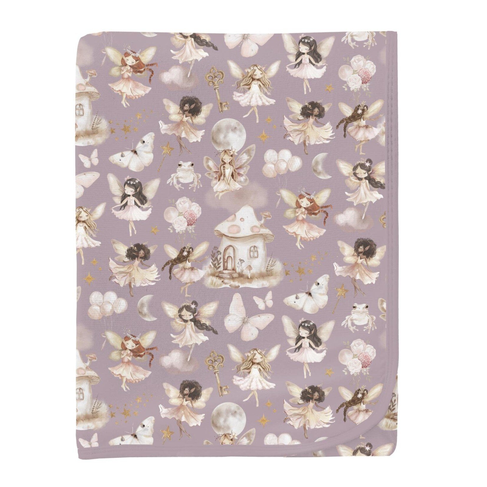 KicKee Pants Kickee Pants One Size Print Swaddling Blanket