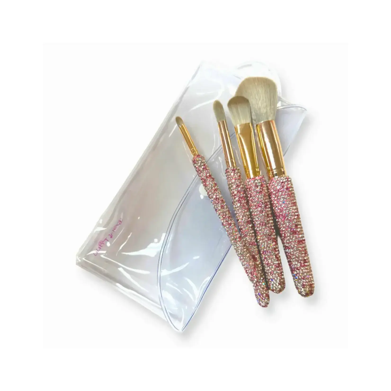Bari Lynn Bari Lynn Makeup Brushes In Pouch Crystal