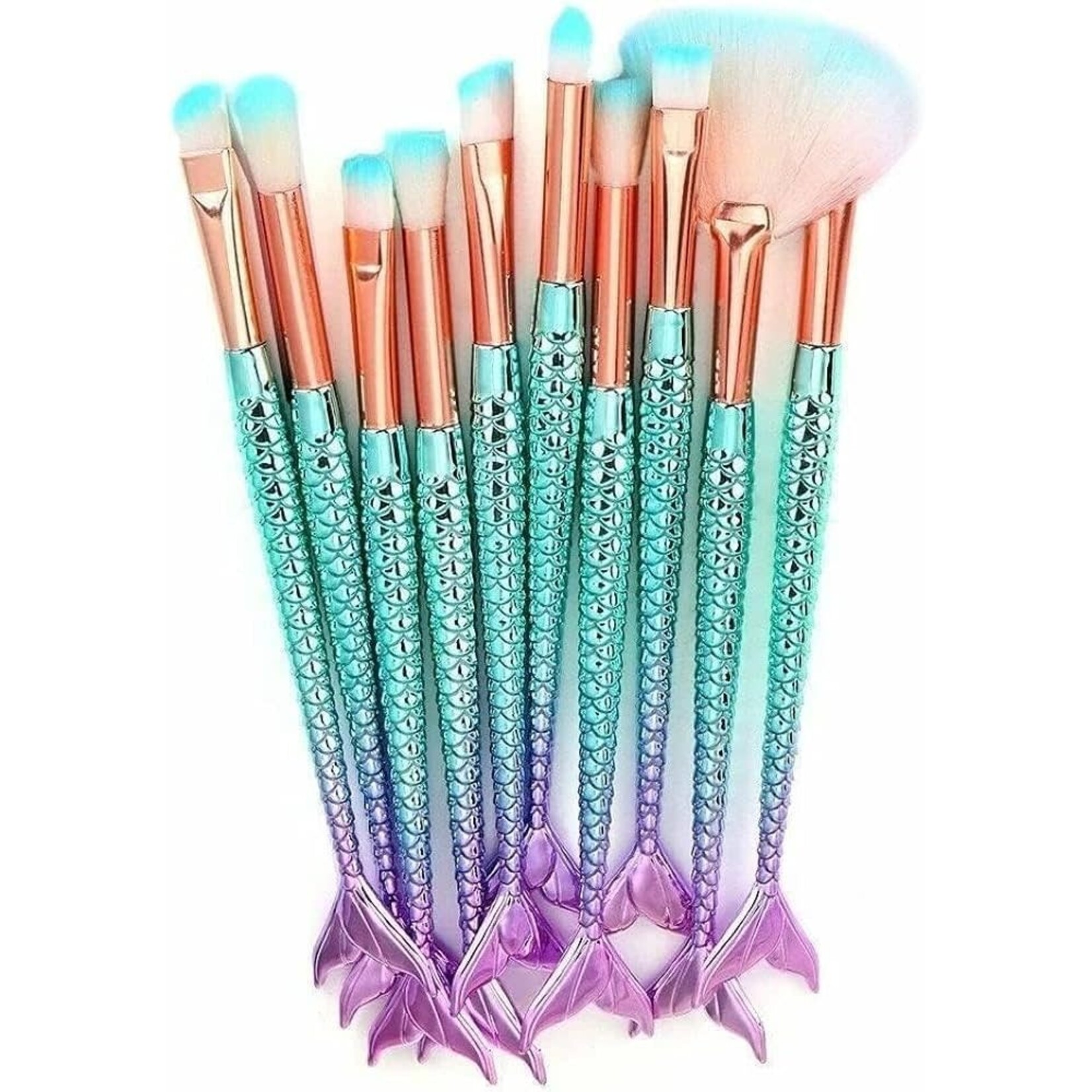 Bari Lynn Bari Lynn Makeup Brushes In Pouch Mermaid