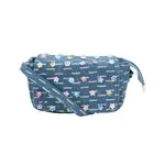 Bari Lynn Bari Lynn Sequin Flower Charm Denim Bag With Cross Body Strap