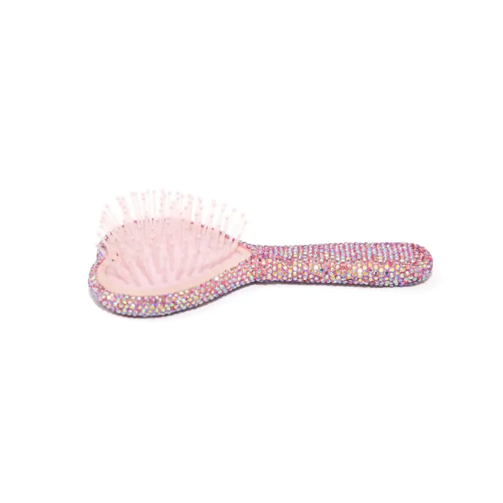 Bari Lynn Bari Lynn Fully Jeweled Heart Hair Brush