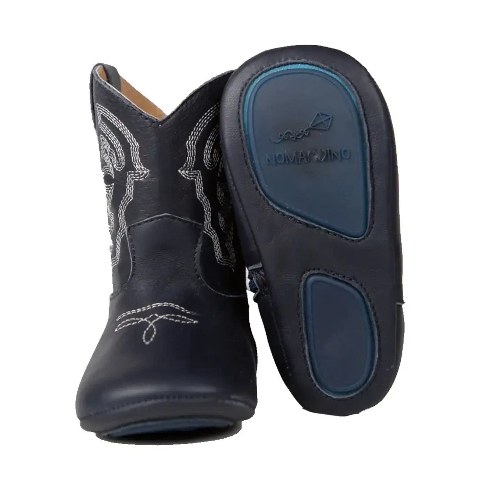 Nomandino Nomandino Navy Blue Plano Cowboy Boots