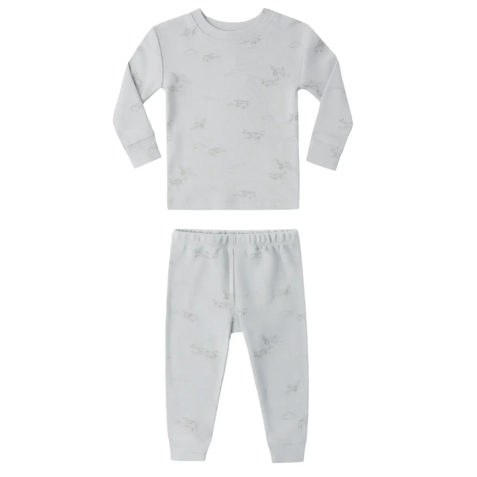 Quincy Mae Quincy Mae Sky Airplane Jersey Pajama Set