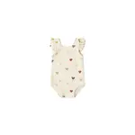 Quincy Mae Quincy Mae Natural Confetti Hearts Scoop Back One Piece Swimsuit