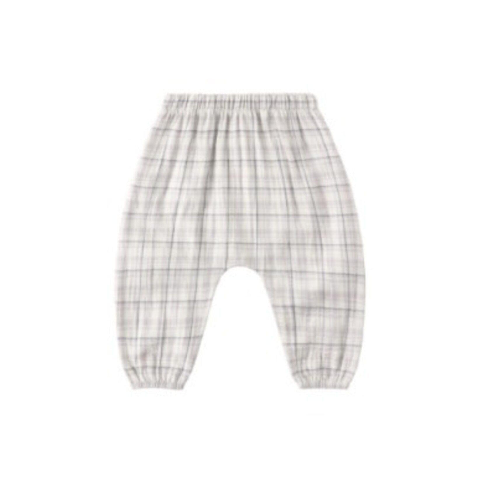 Quincy Mae Quincy Mae Ocean Woven Boxy Top And Plaid Pant Set