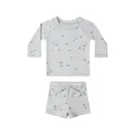Quincy Mae Quincy Mae Sky Fish  Finn Rashguard + Short Set