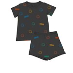 Rowdy Sprout Rowdy Sprout Black Nirvana Boys Pookster Short Set
