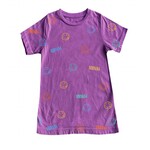 Rowdy Sprout Rowdy Sprout Plum Diggity Nirvana Printed Shirt Dress