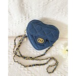 Ce Ce Co Ce Ce Co Denim Heart Purse