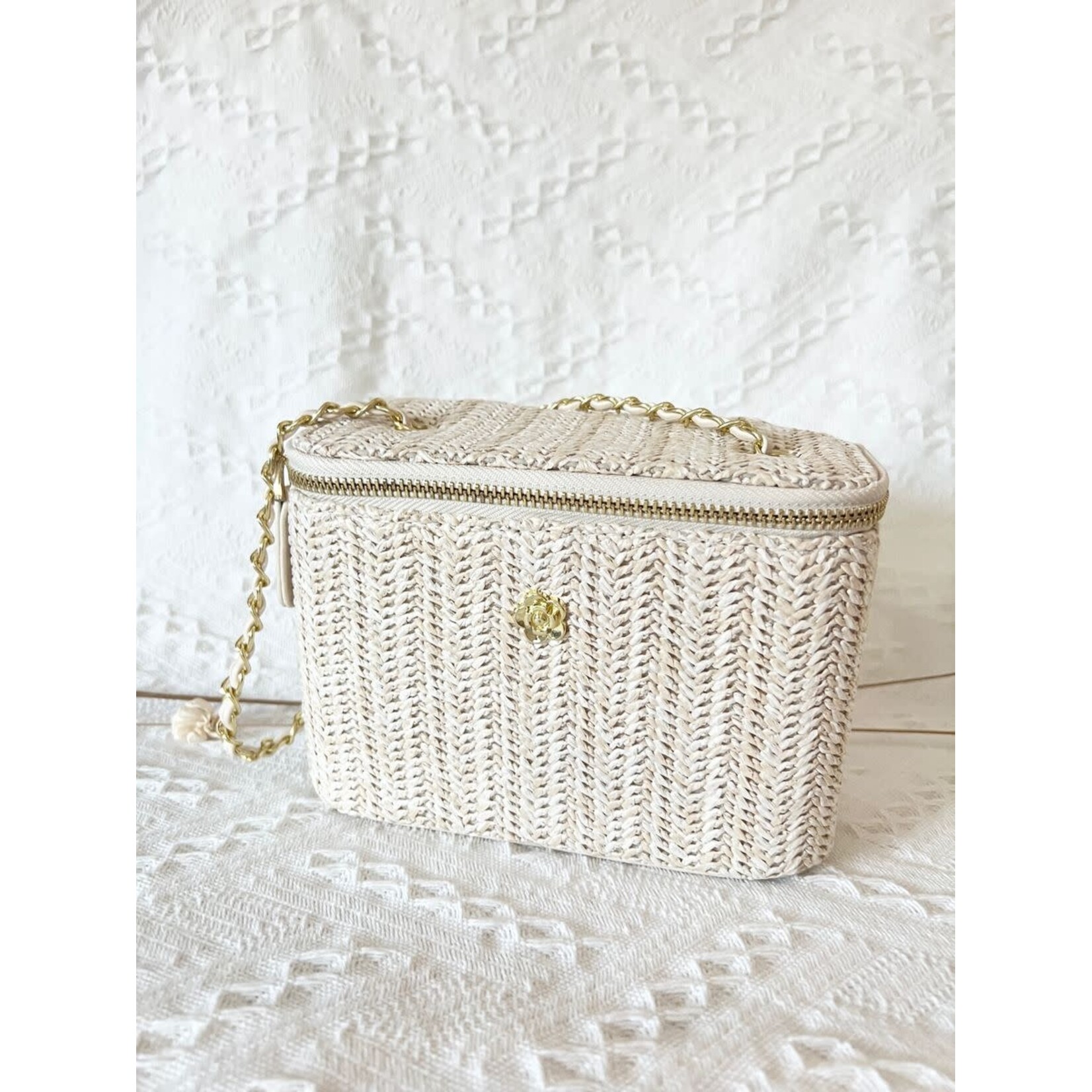 Ce Ce Co Ce Ce Co Straw Boxed Purse