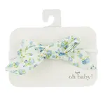 Oh Baby! Oh Baby Sky Blue Poppy Sprig Scarlett Bow On Clip
