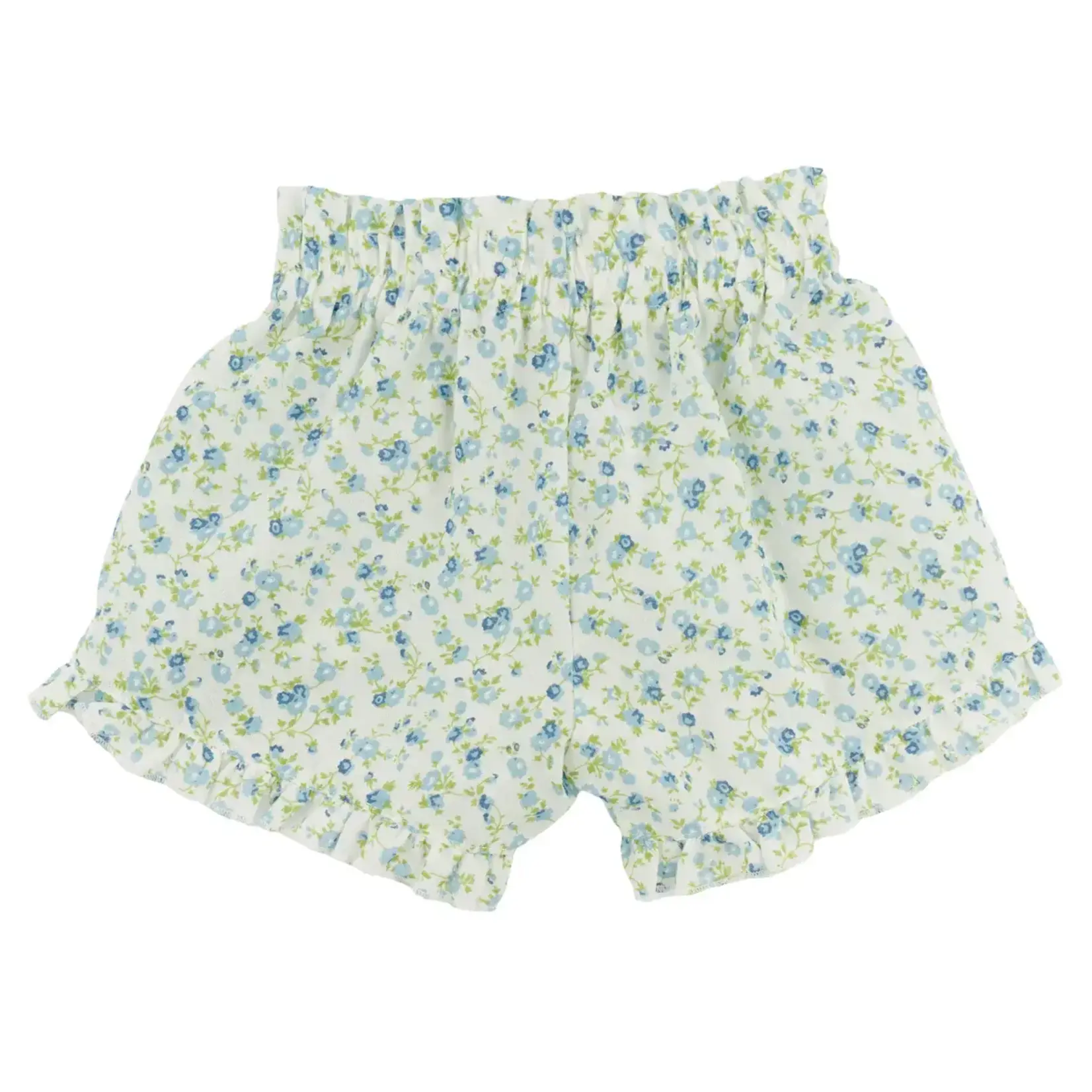 Oh Baby! Oh Baby Sky Blue Poppy Sprig Delilah Ruffle Short