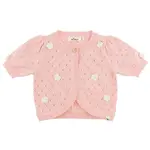 Oh Baby! Oh Baby Pink Scattered Flowers Bird Stitch Juliet Cardigan