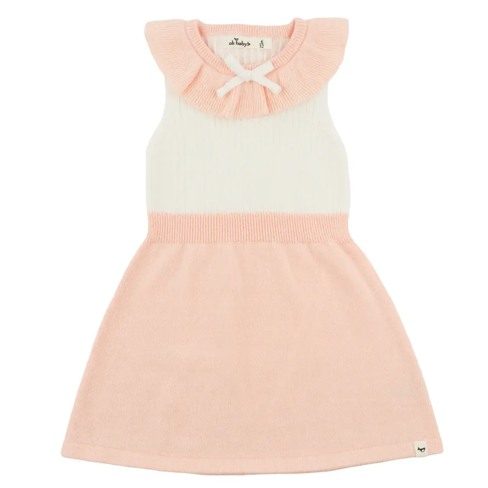 Oh Baby! Oh Baby Pale Pink Victoria Knitted Dress