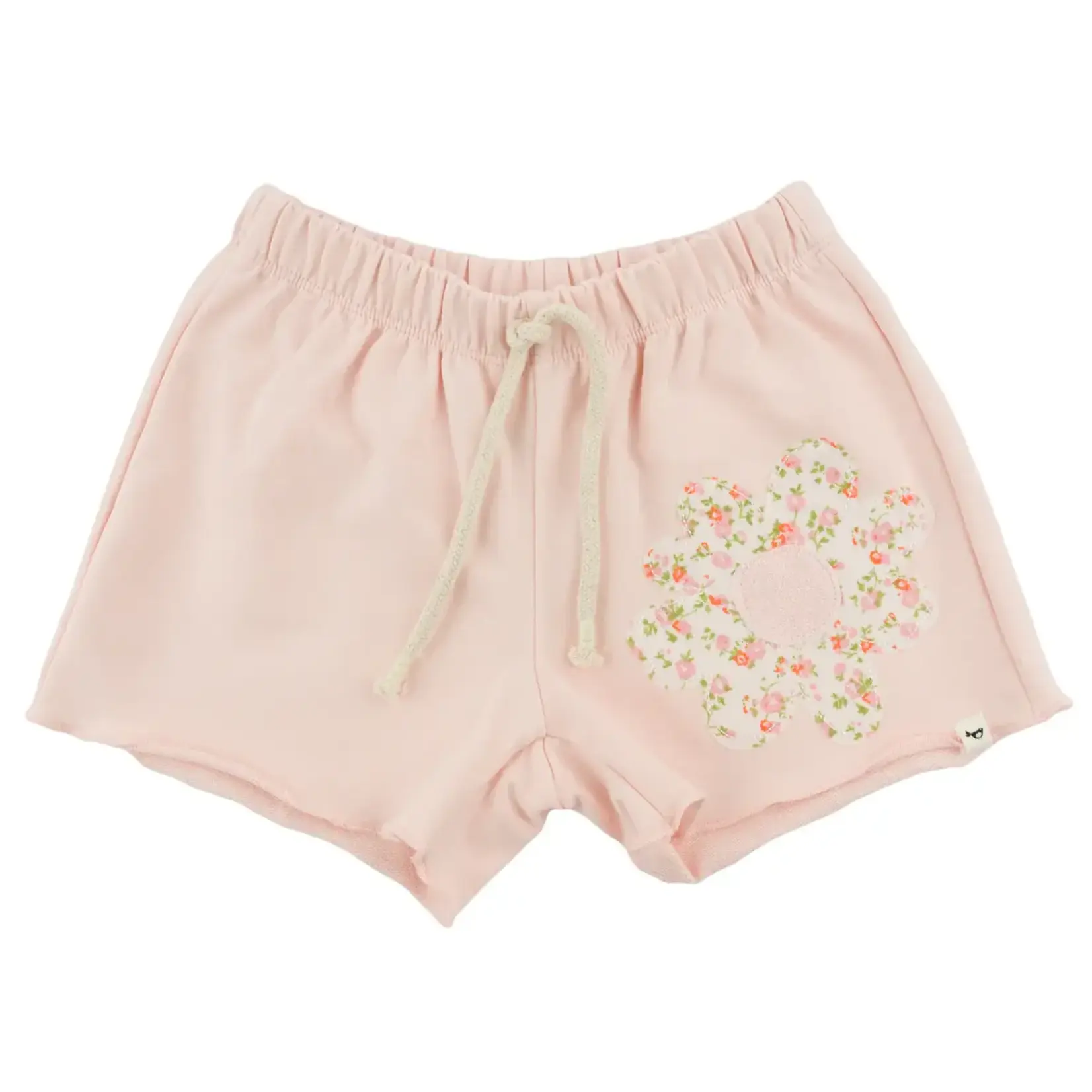 Oh Baby! Oh Baby Pale Pink Poppy Sprig Daisy Charlie Roll-Edge Short