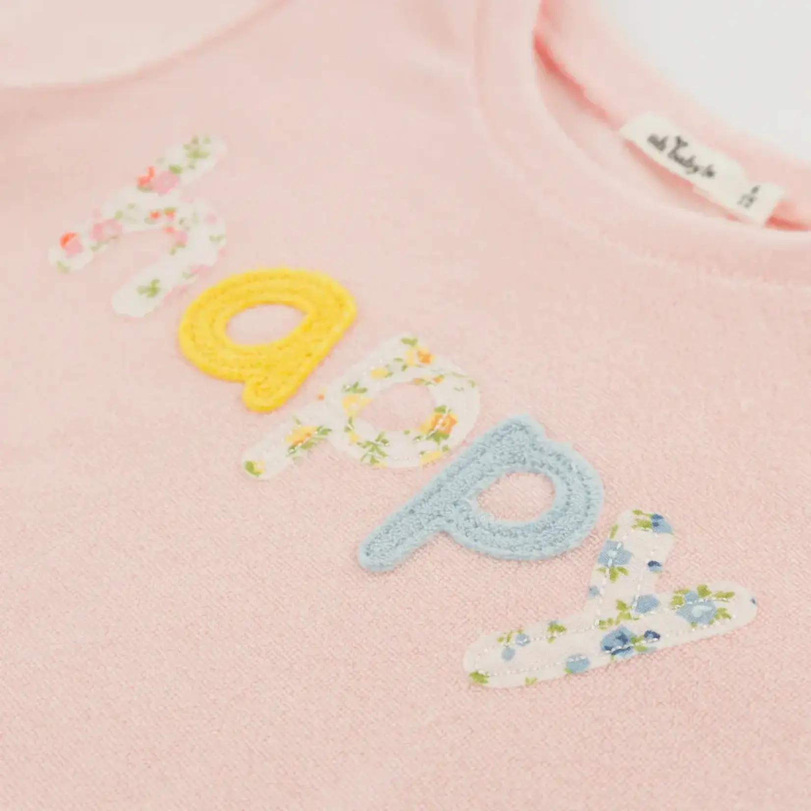 Oh Baby! Oh Baby Pale Pink Happy Brooklyn Sweatshirt