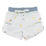 Oh Baby! Oh Baby Oyster Surfing Dog AOP Malibu Board Shorts