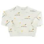 Oh Baby! Oh Baby Oyster Surfing Dog AOP Charlie Sweatshirt