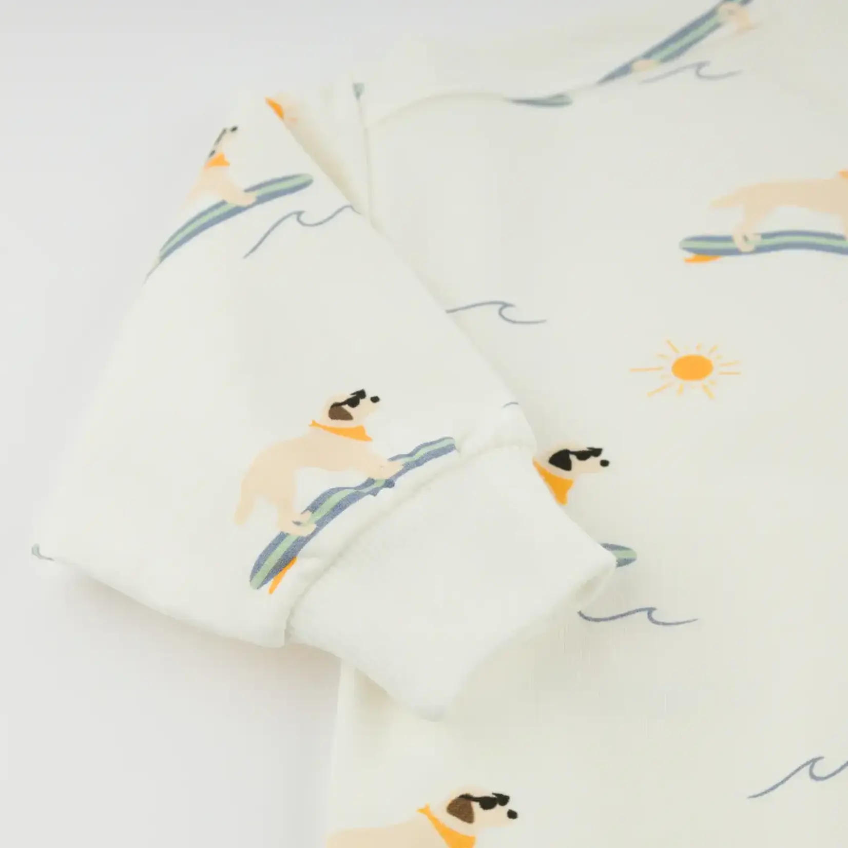 Oh Baby! Oh Baby Oyster Surfing Dog AOP Charlie Sweatshirt