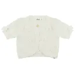 Oh Baby! Oh Baby Oyster Scattered Bows Wave Stitch Juliet Cardigan