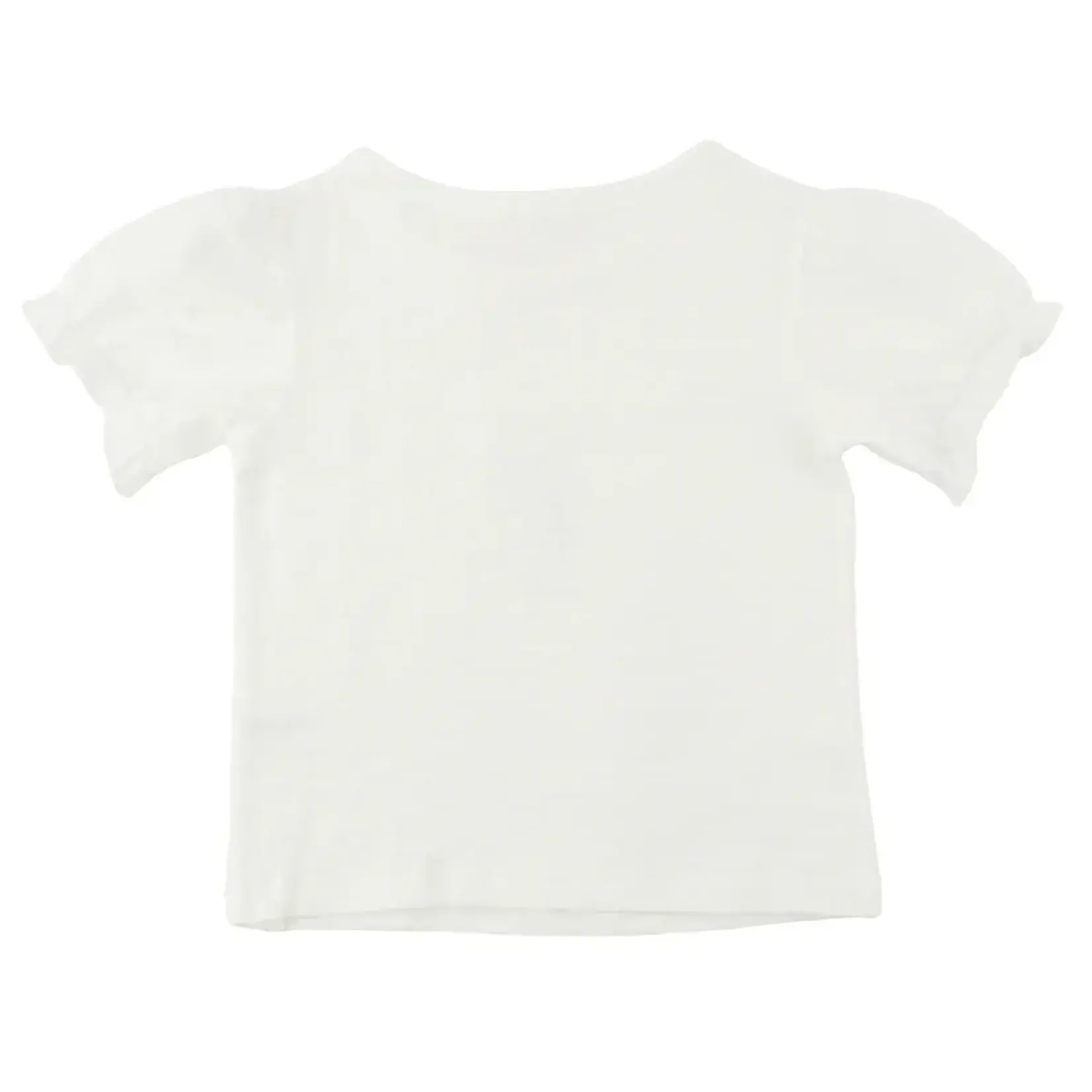 Oh Baby! Oh Baby Oyster Ruffle Cotton Slub Layla Tee