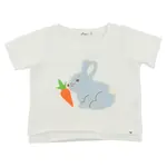 Oh Baby! Oh Baby Oyster Profile Bunny With Carrot Raw Edge Tee