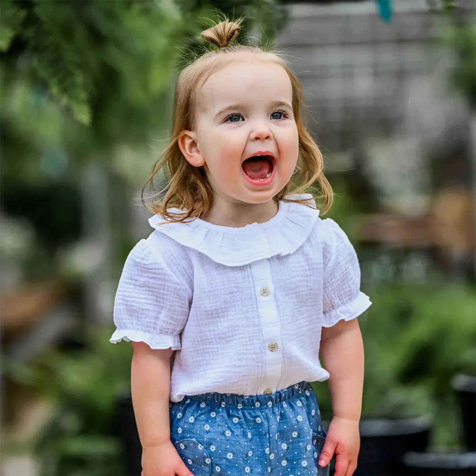 Oh Baby! Oh Baby Oyster Gauze Layla Blouse