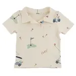 Oh Baby! Oh Baby Natural Golf AOP Spencer Polo